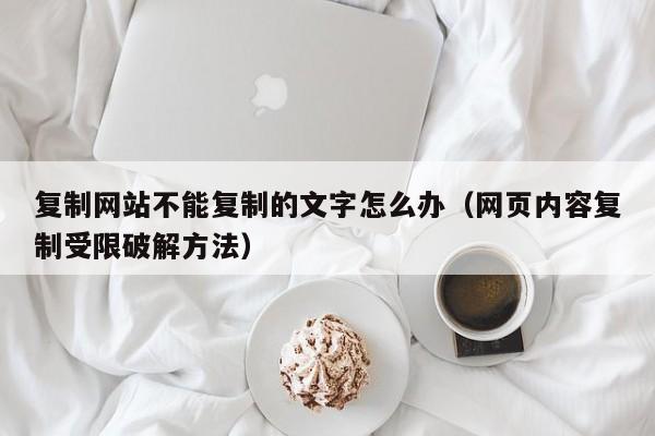 复制网站不能复制的文字怎么办（网页内容复制受限破解方法）